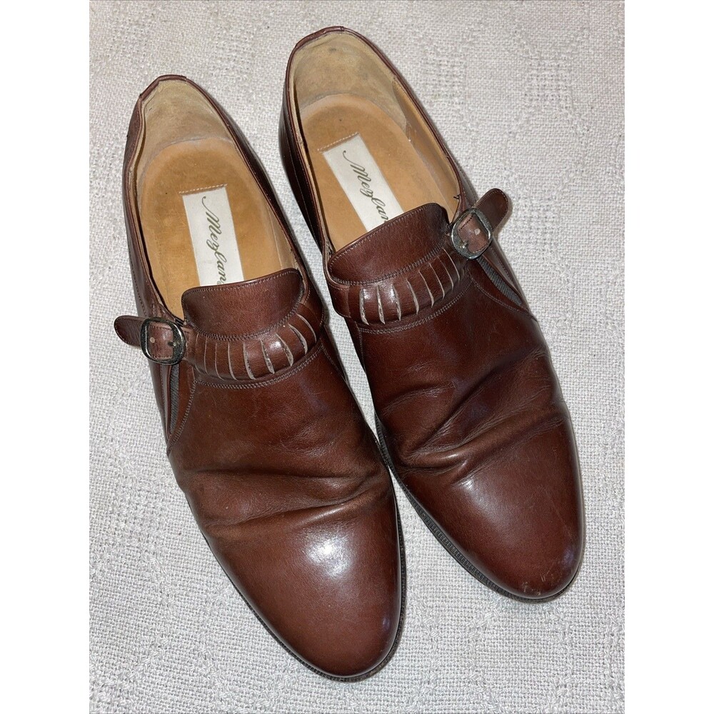 Mezlan Men’s Dress Shoes Size 10.5 M Brown Leather Business Formal City